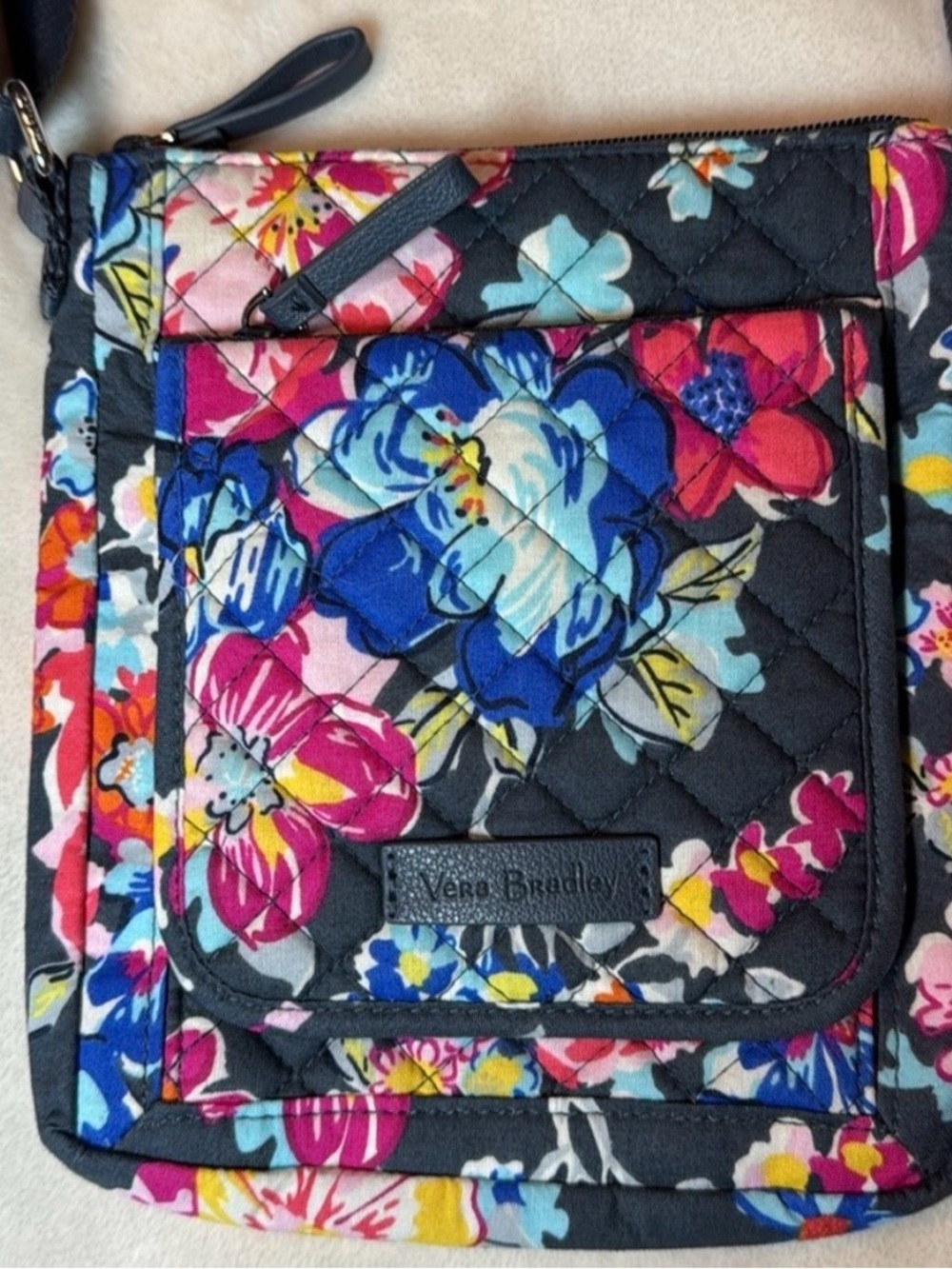 Vera Bradley Mini Hipster Crossbody PRETTY POSIES Floral Quilted Purse Handbag